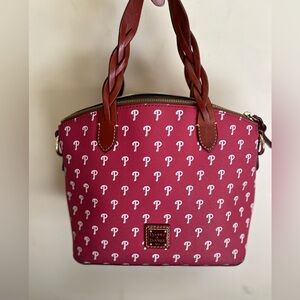 Authentic Dooney and Bourke MLB Phillies Dome Crossbody Medium